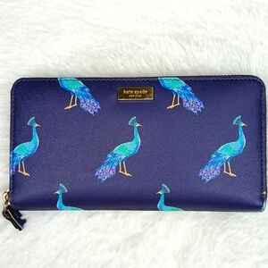 Kate Spade Neda Liberty Street Peacock Party Wallet